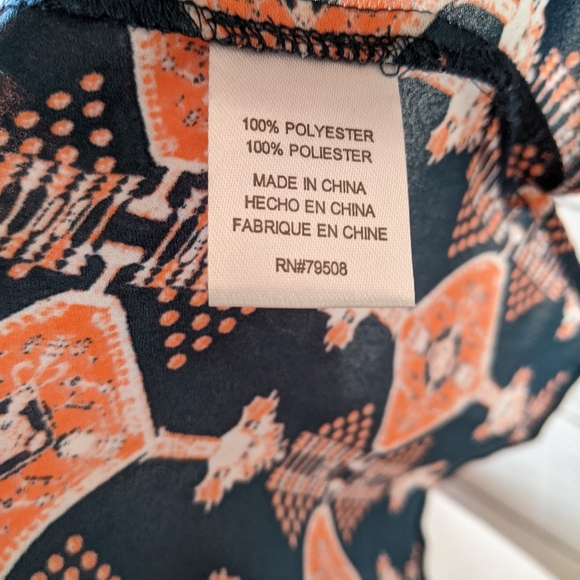 Violet+Claire Top, size large, Blue and orange - Picture 10 of 13